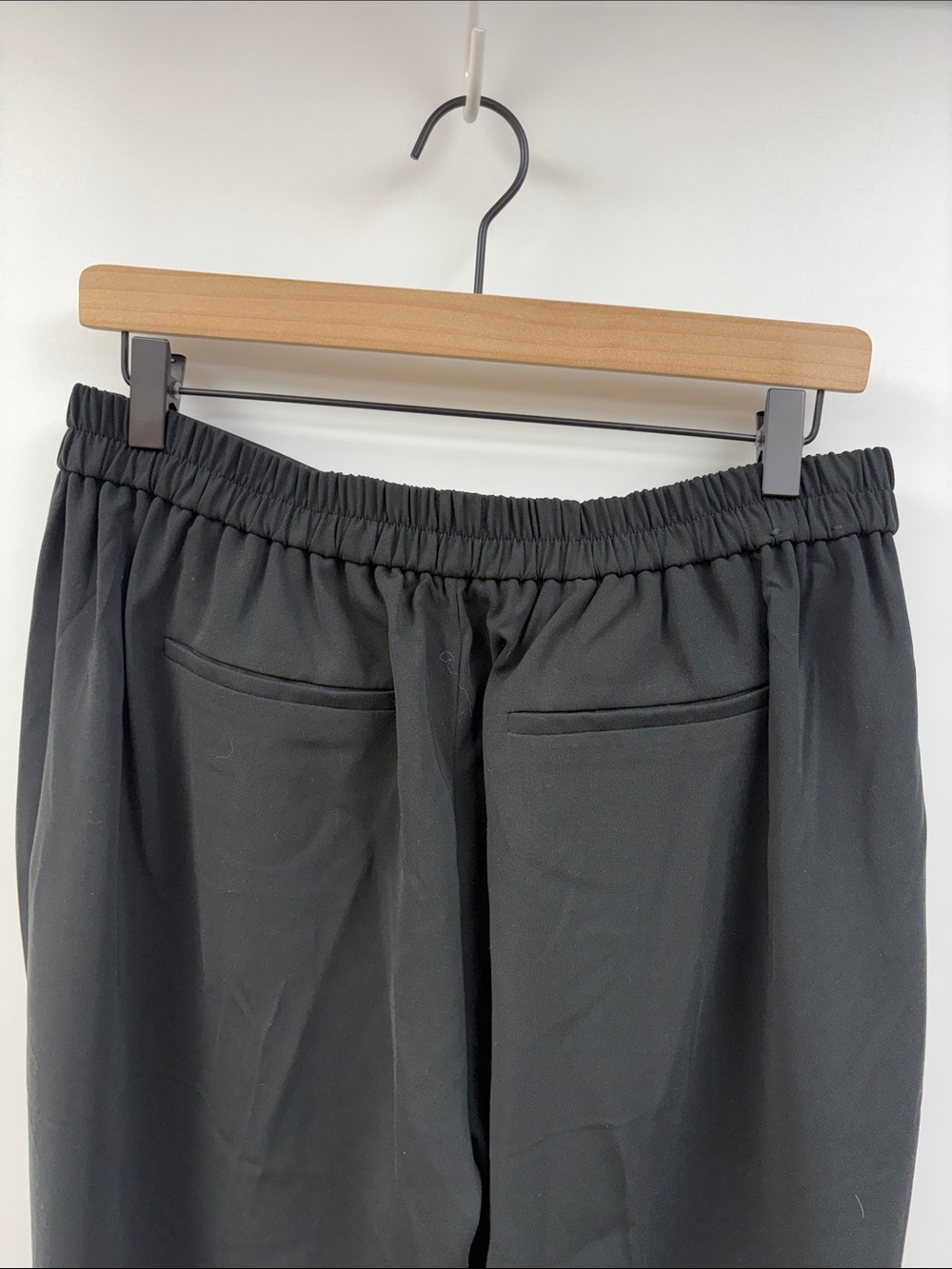 J. Crew Jamie Elastic Waist Pull-On Tapered Trouser Pant Minimalist Black 10 - Picture 7 of 10